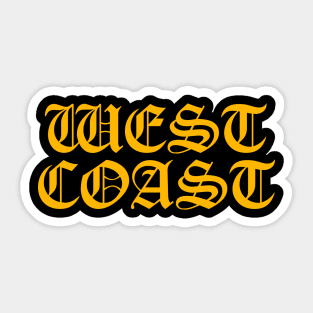 WEST COAST ))(( California Pride Old Type Sticker